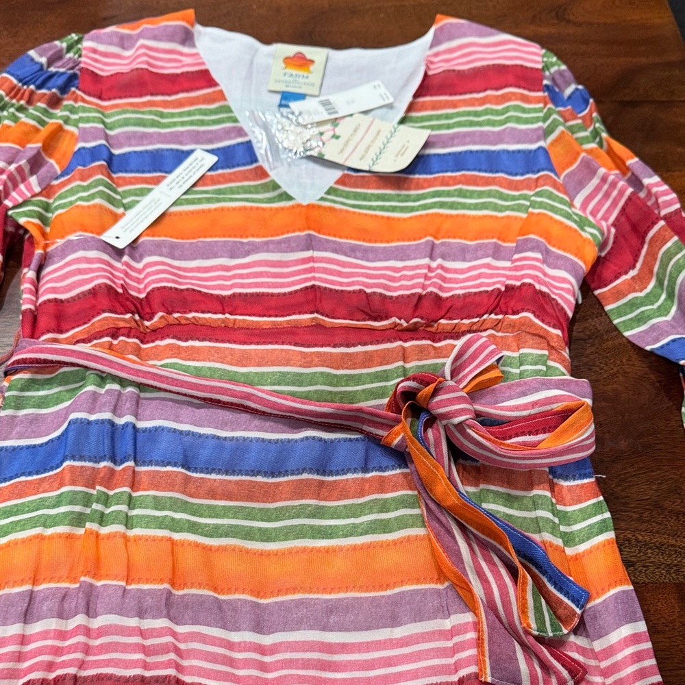 Anthropologie Farm Rio Luana Rainbow Maxi Dress - Picture 9 of 12
